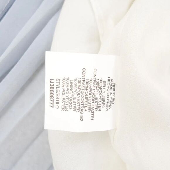 June & Hudson Ivory and Blue Accordion Skirt – Size M - Picture 5 of 6